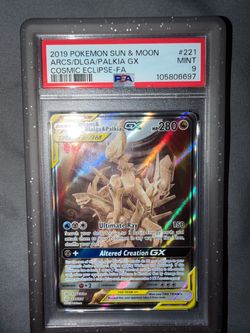 Pokémon Arceus Dialga Palkia GX 221 PSA 9 for $1100