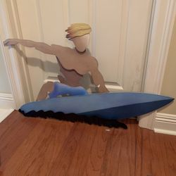 Blonde Surfer Guy Wall Decor 