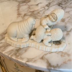 Vintage Snowbabies from Dept 56 - "I Can't Find Him"
