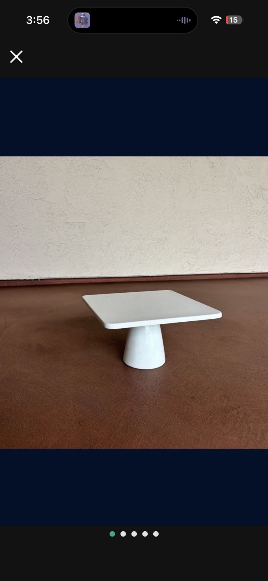 One New Cake Stand Dessert Pedestal from Crate & Barrel