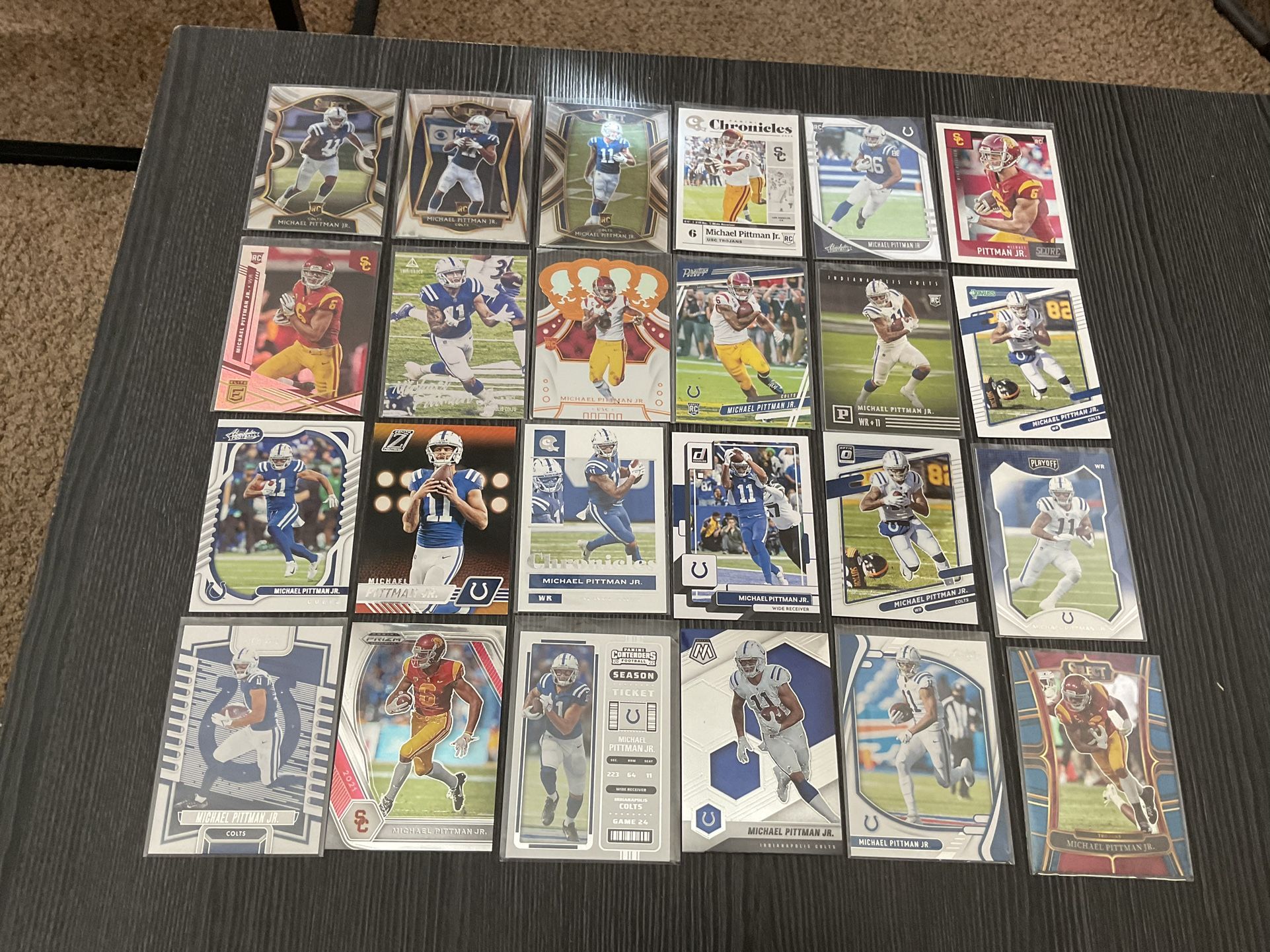 24 Michael Pittman Jr. Football Cards With 11 Rookie Cards Indianapolis Colts Star Wr 