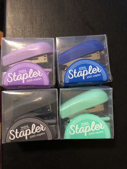 Mini Stapler with 1000 staples. Choice of colors