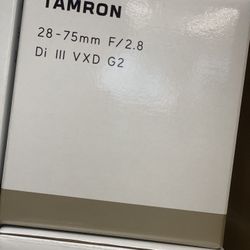 Tamron 28-75mm F2.8 G2 Sony E