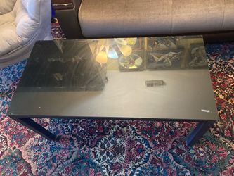 Black Glass Top Coffee Table