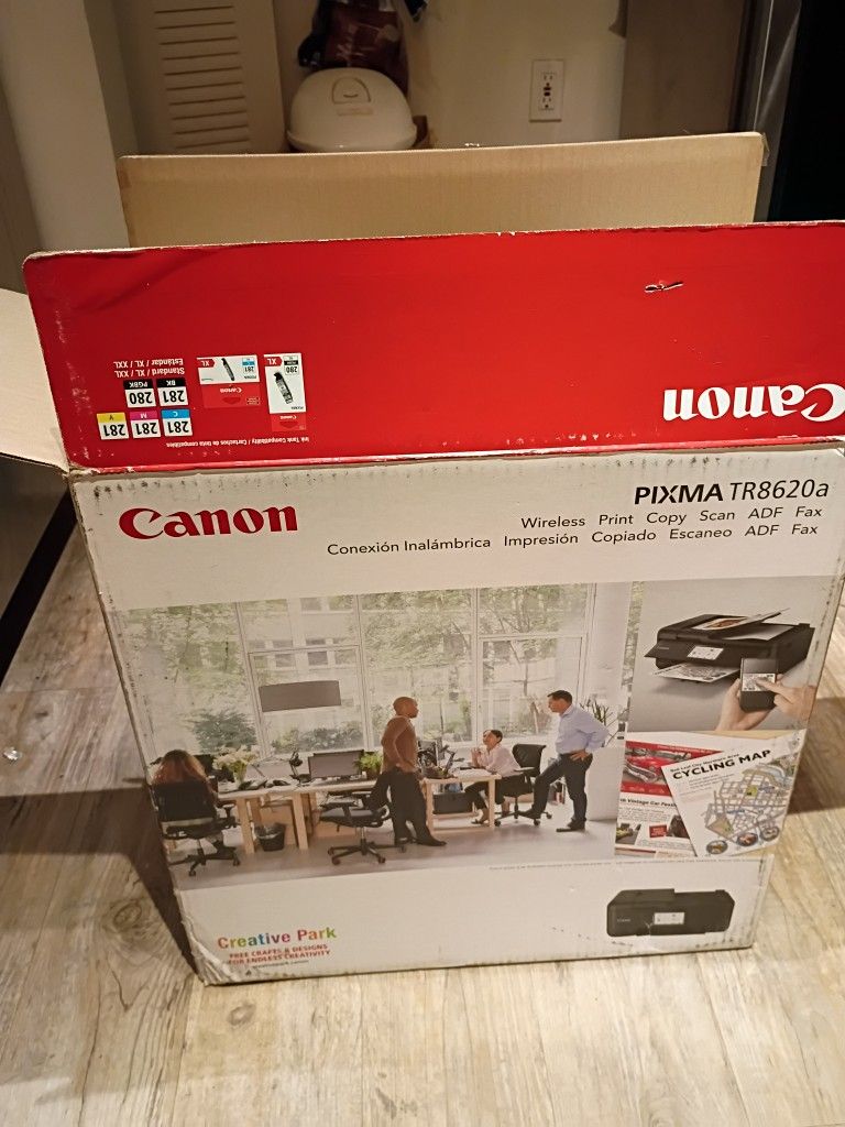 Canon - PIXMA TR8620a Wireless All-In-One Inkjet Printer with Fax - Black