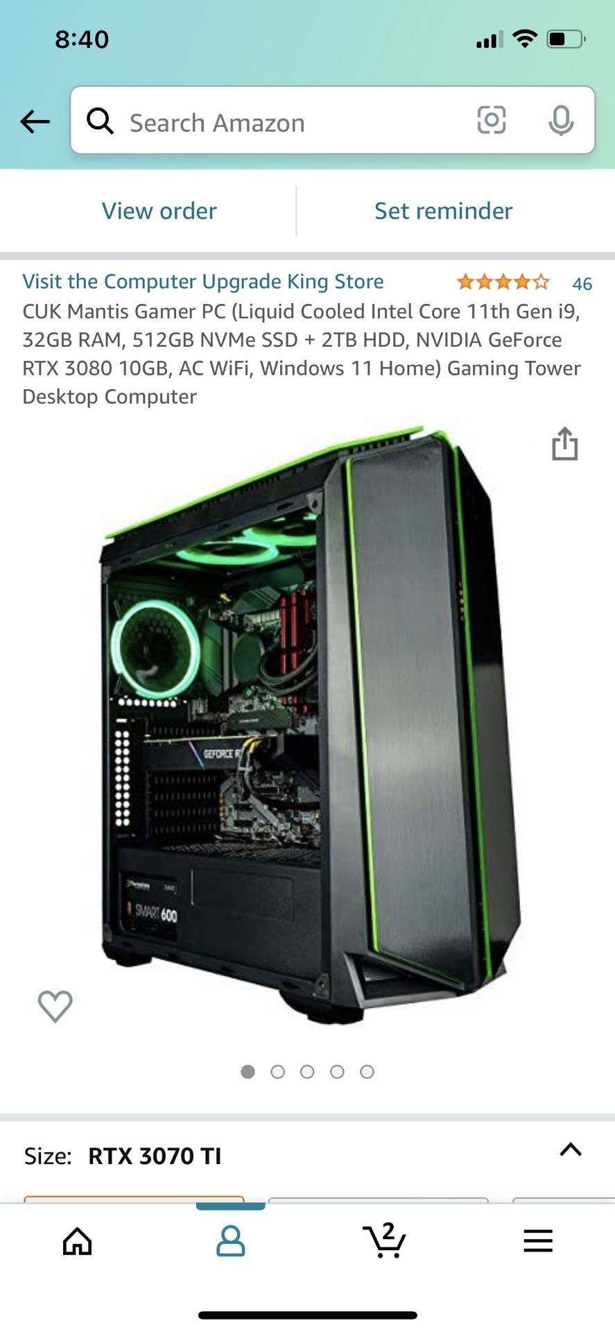 Gaming PC With Nvidia RTX 3080