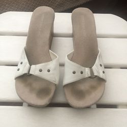 White Wedge Sandals