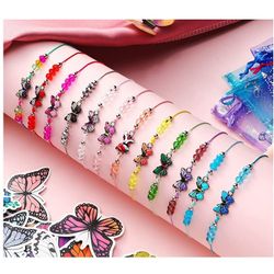 Butterfly Bead Crystal Bracelet Friendship Bracelet Butterfly Bracelets 12 Piece