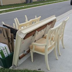 FREE Dining Table and chairs. Used and loved.