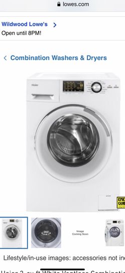 New haier washer dryer combo