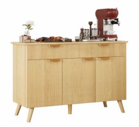 Modern Wood Sideboard Buffet Cabinet with Drawers