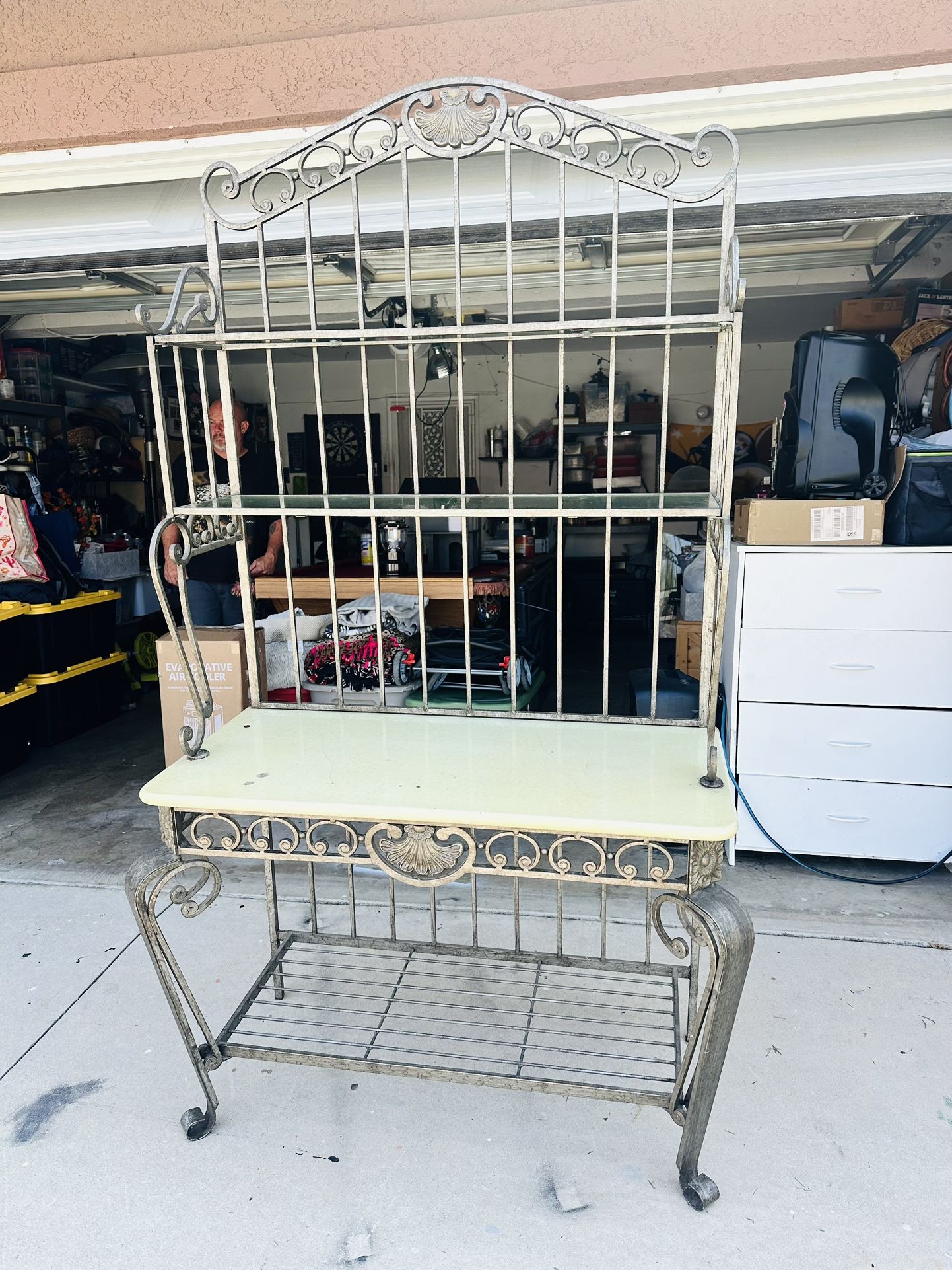 Rod Iron Bakers Rack