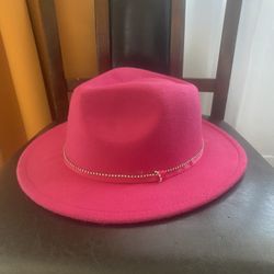 Pink Hat - Fedora - Never Used 