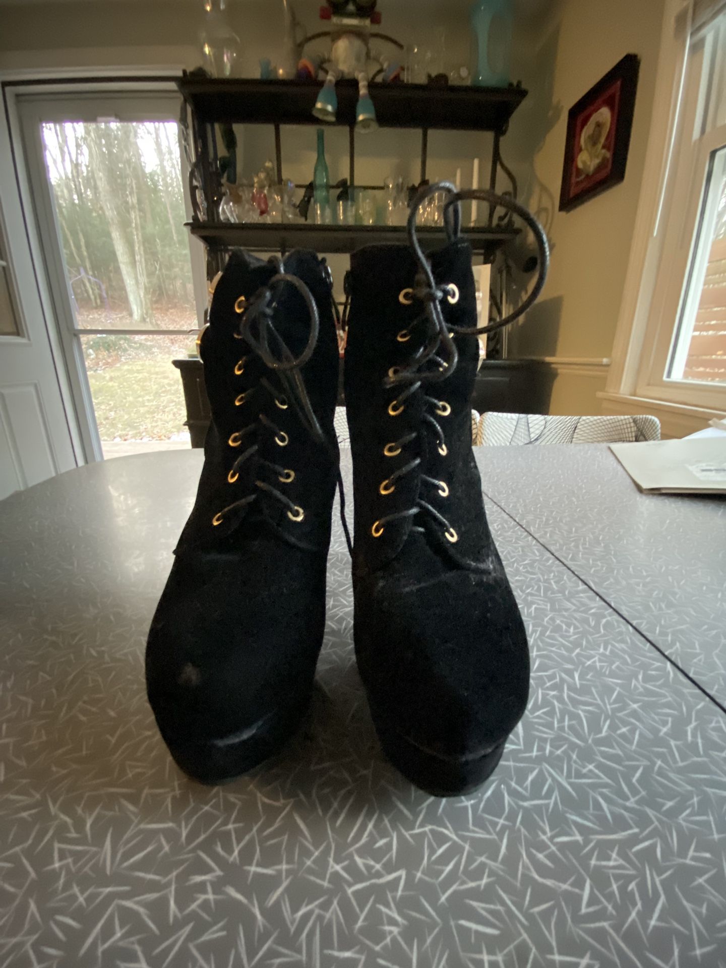 Velvet High Heels