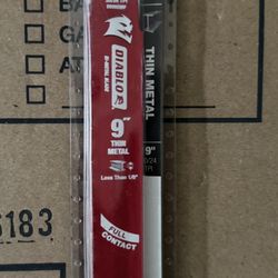 Diablo Reciprocating Saw Blades 9”.  5pack