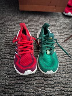 Mixed match red and green shoes for running male shoes