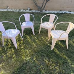 4 Children’s Metal Chairs 