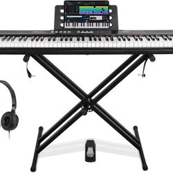 88-Key Digital Piano, Full-Size Electric Keyboard with Semi-Weighted Sensitive Keys