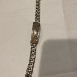 Sterling Silver Bracelet For Men Room For Engraving Vintage