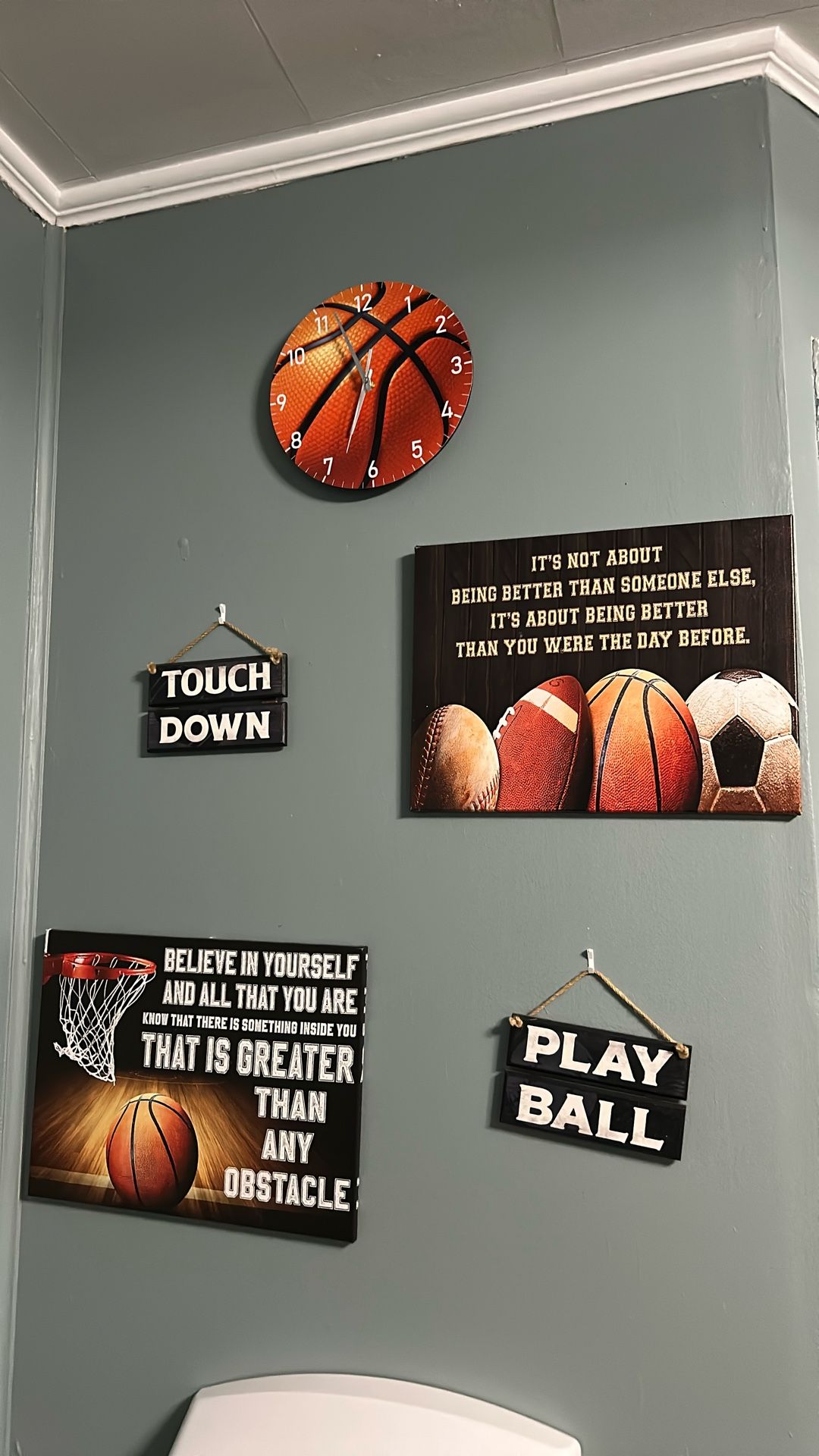 Wall Decor -garage And Basketball 