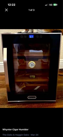 Whynter cigar humidor with digital display.