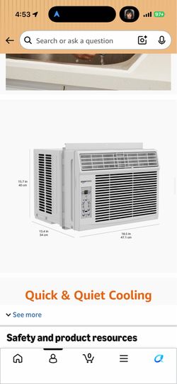 Window ac 6000 btu 250 sqft