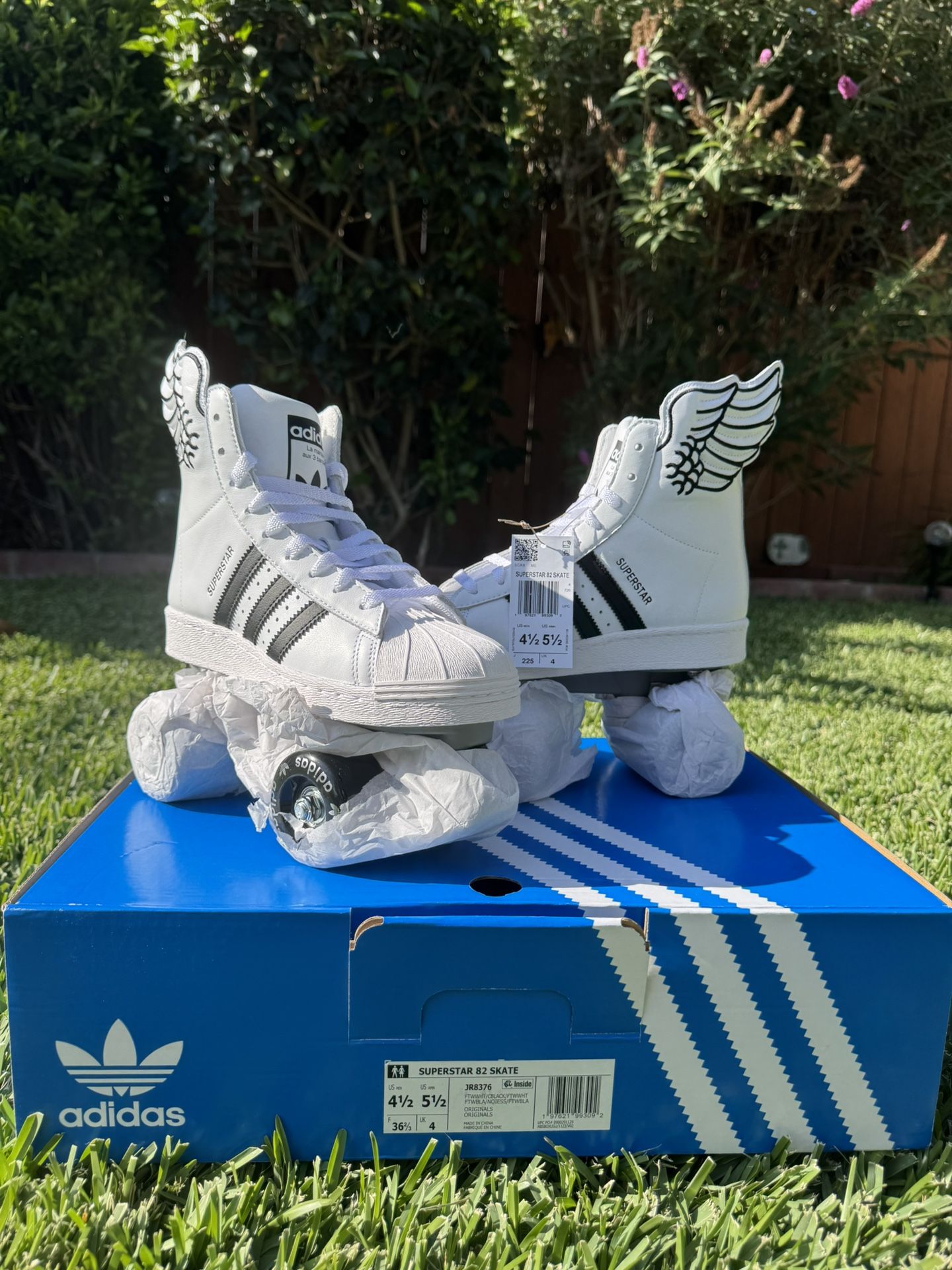 Adidas Superstar 82 Skate Jeremy Scott Wings White Black