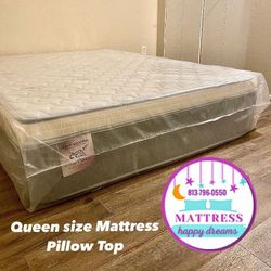 Queen Size Mattress 14” Inches Pillow Top Of High Quality Also Available in Twin-Full-King and Cali-King Same Day Delivery