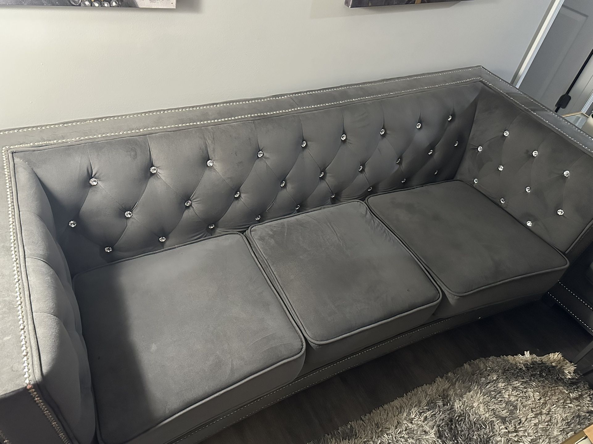 2 Couch Set Grey