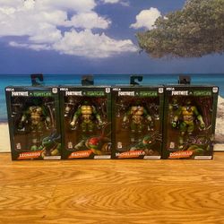 NECA Fortnite x Teenage Mutant Ninja Turtles (TMNT) All 4 Brothers!