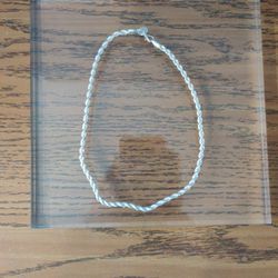 Sterling Silver Fashion Necklace For Women 50cm