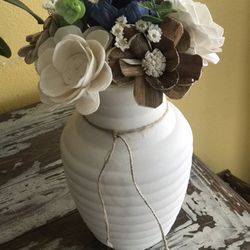 Wood Flowers Centerpieces