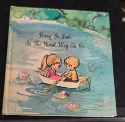 Vintage 1970 American Greetings Being In Love Is The Nicest Way To Be Tiny Book