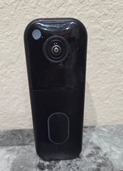 Battery or Wired - Smart Wi-Fi HD Video Doorbell Camera in Black