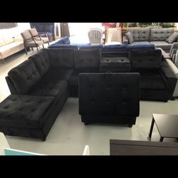 New Sectional + Ottoman 