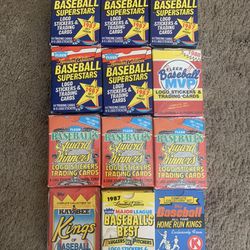 12 - 1980s Baseball Card Sub Sets Some Sealed All New