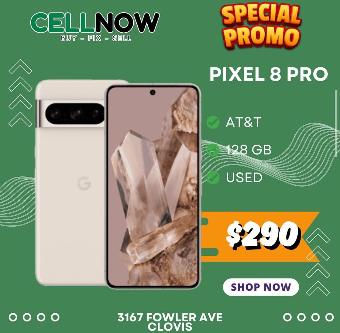 April Promo Google Pixel 8 Pro AT&T 128 GB