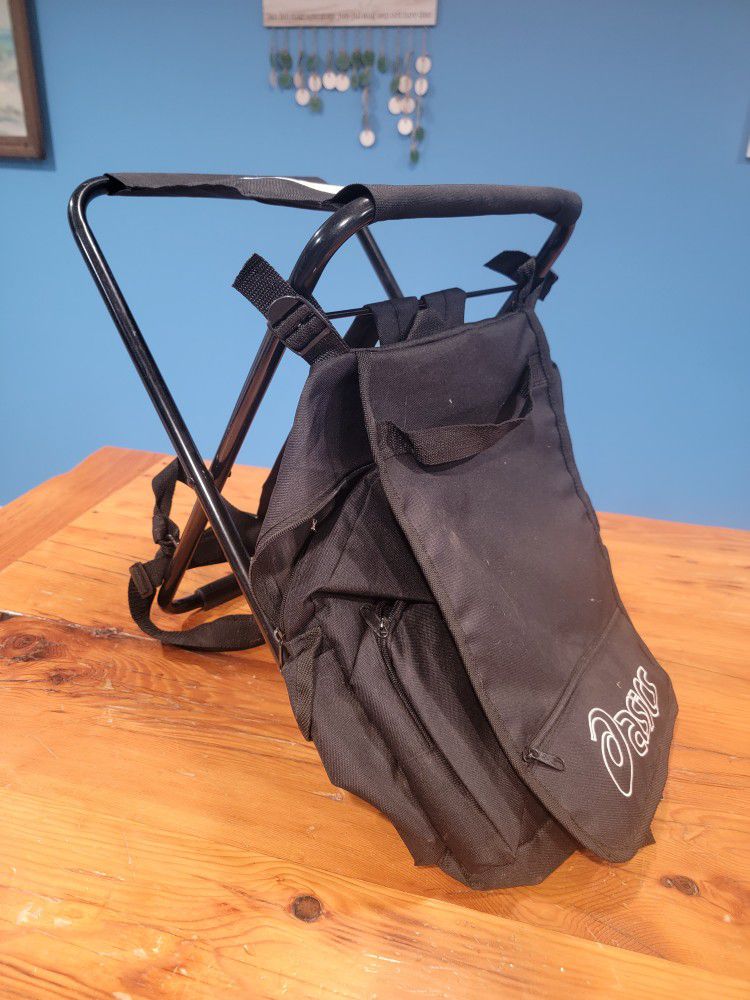 ASICS Portable Backpack Folding Chair - Seat Stool Fishing Sports