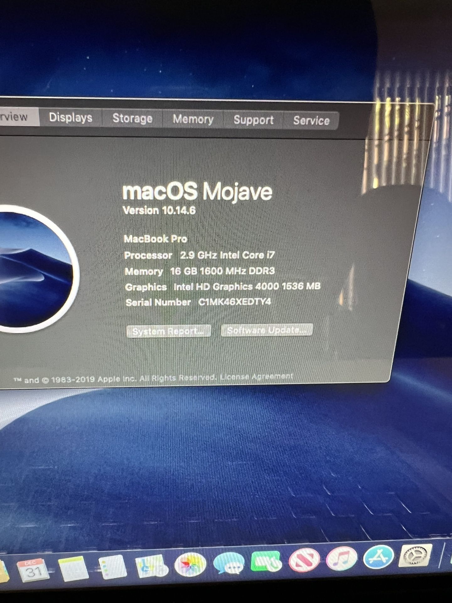 MacBook Pro 13” i7 16GB RAM 1TB SSD W/ Photoshop And Illustrator