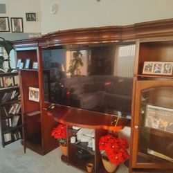 Mahogany wall unit