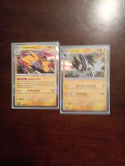Ampharos & Luxray Holo Pokémon Cards