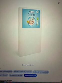 Graco Premium Foam Toddler Mattress