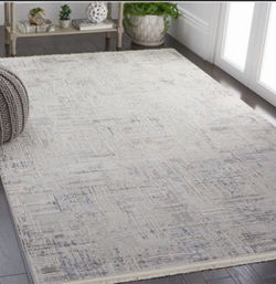 Safavieh Whisper Gray and Beige 8’ X 10’ Area Rug Brand New
