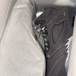 Jordan 5 Wolf Grey Grade School 