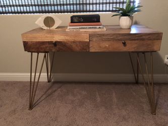 solid wood desk / console table