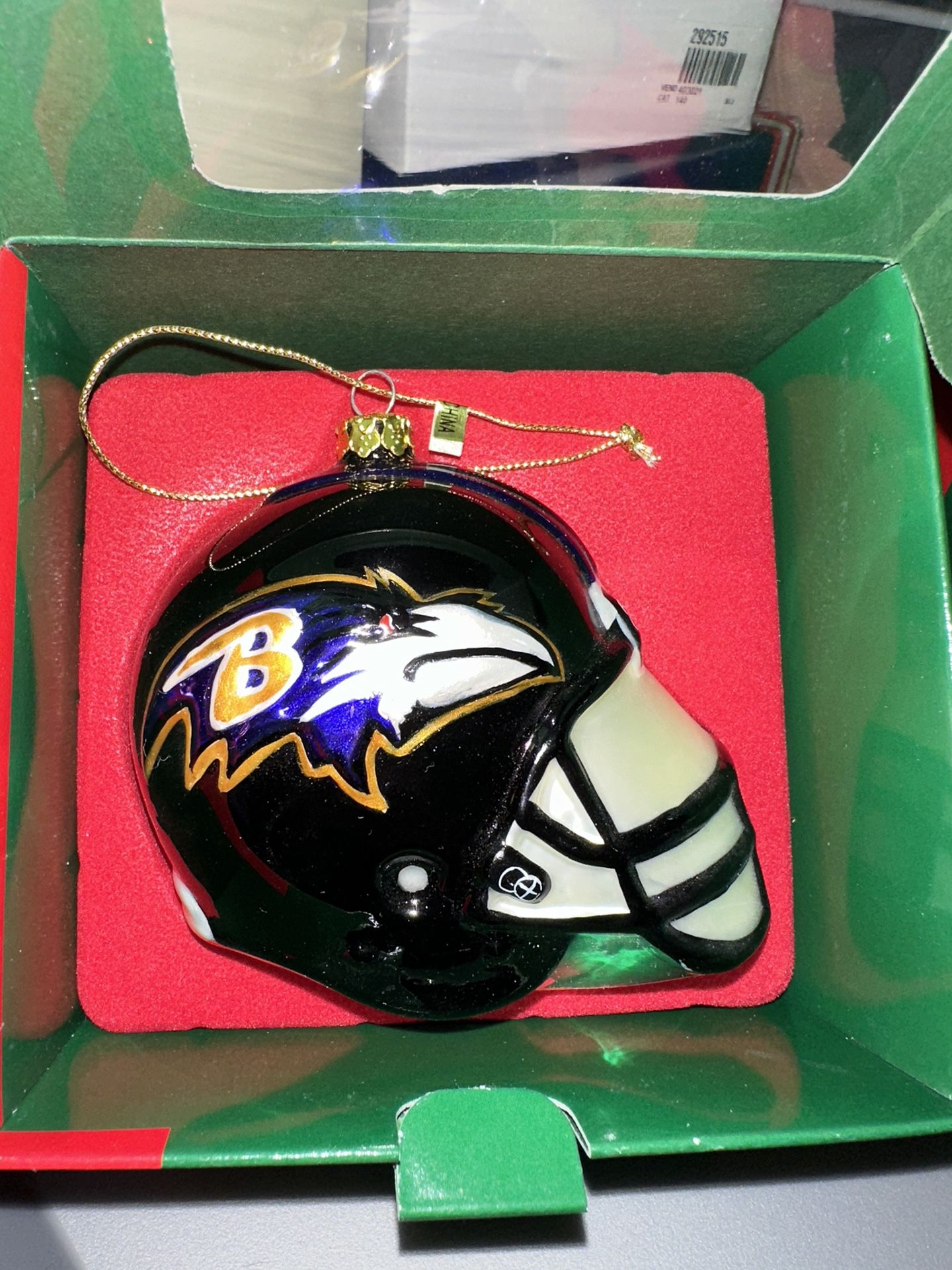 NFL Scottish Christmas SC Ultimate Sports Ravens Helmet Ornament