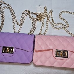 Quilted print  Chain Strap Crossbody Bags