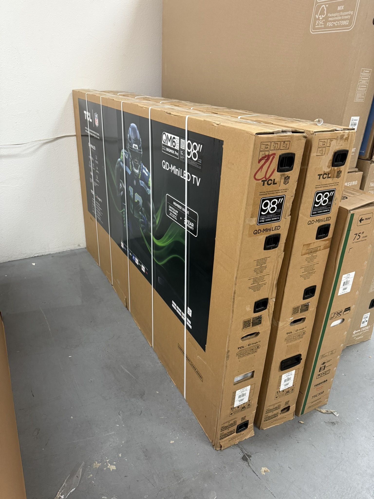 98 Inch TCL QLED Mini LED QM6K Pro 4K Smart TV