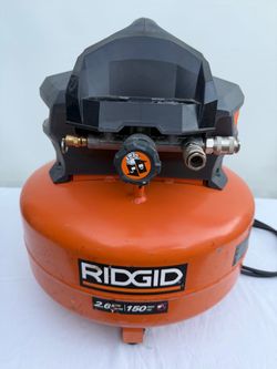 Ridgid 6 Gallon 150 PSI Pancake Oil Compressor Used