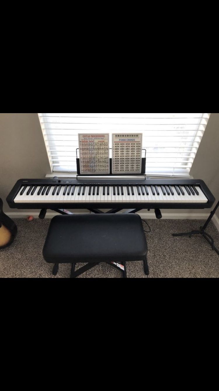 New Casio 88 keyboard with proline bench and stand